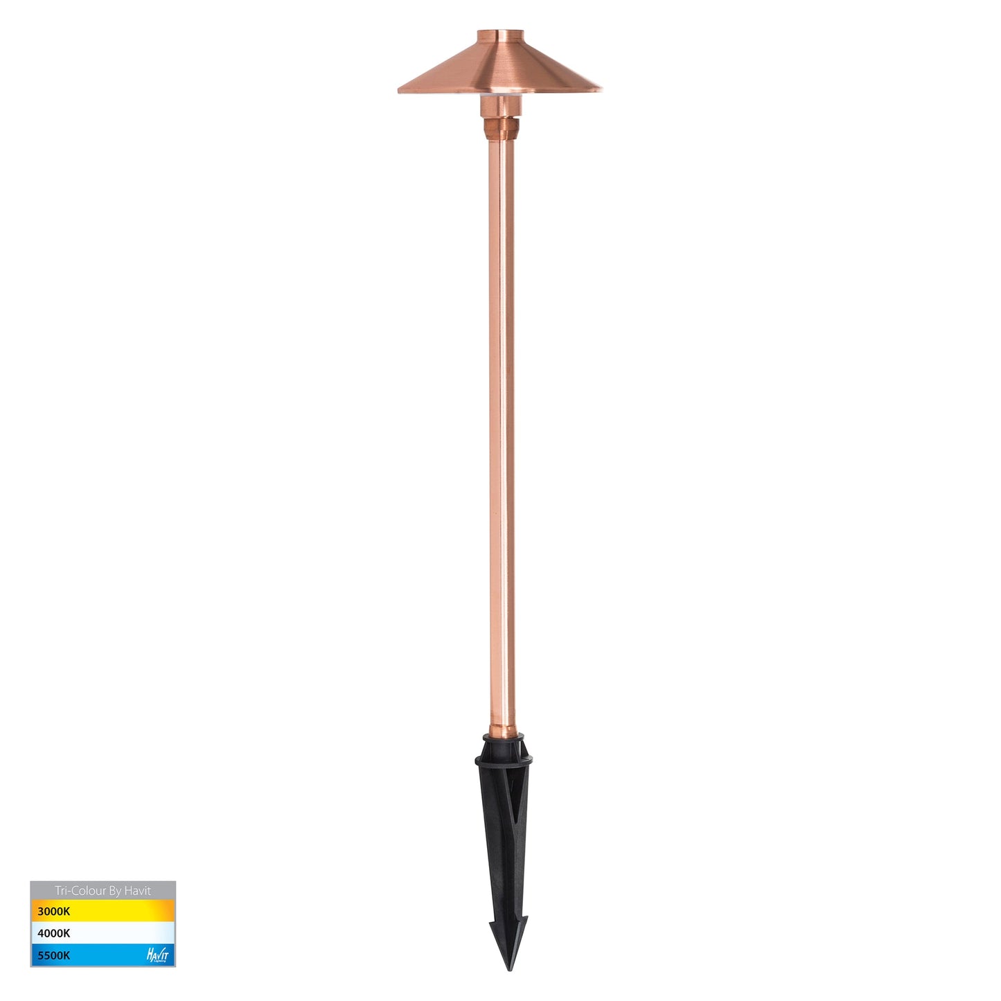 Copper Bollard Light with Spike