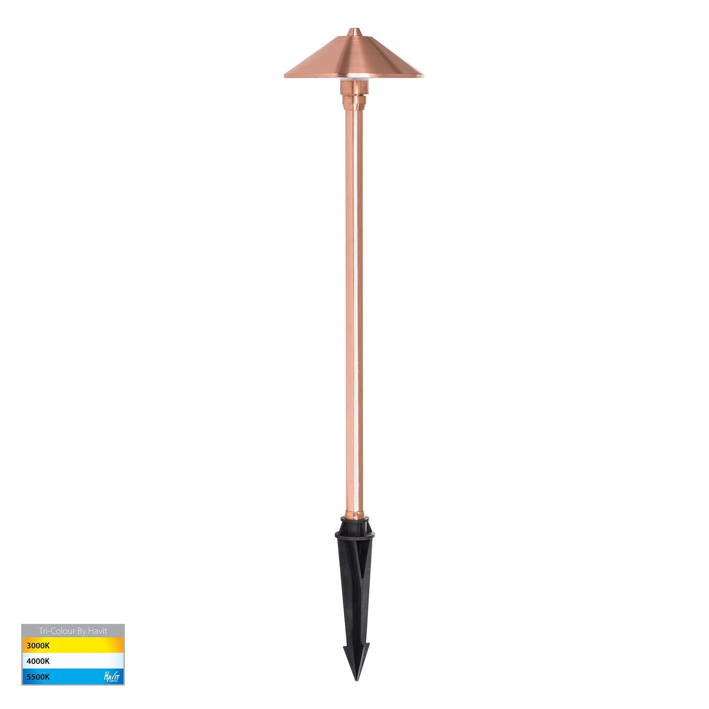 Copper Bollard Light with Spike