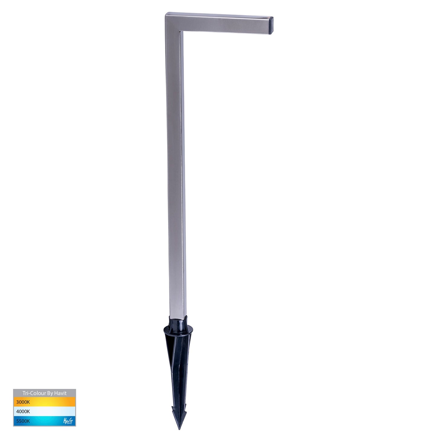 Square 316 Stainless Steel Garden Spike Light