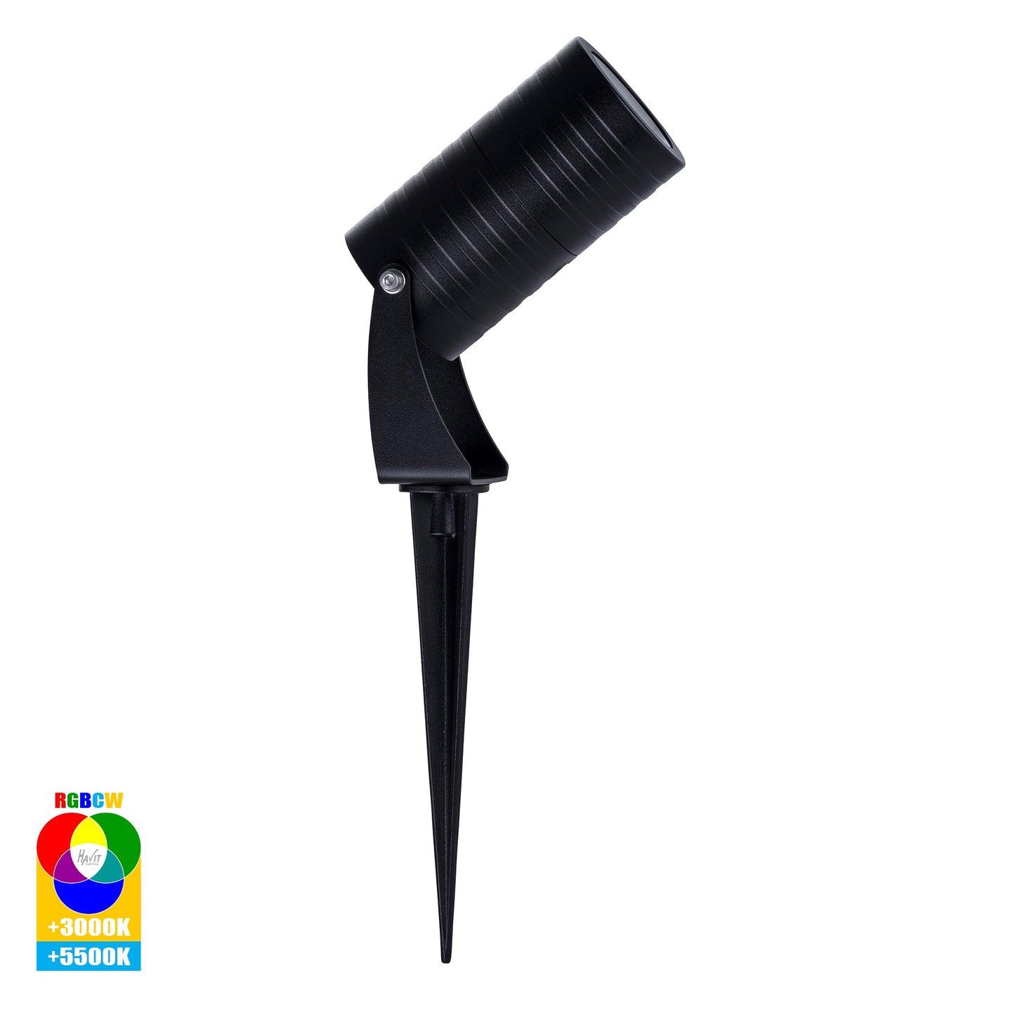 Garden Spike or Surface Mounted Light IP65 Black