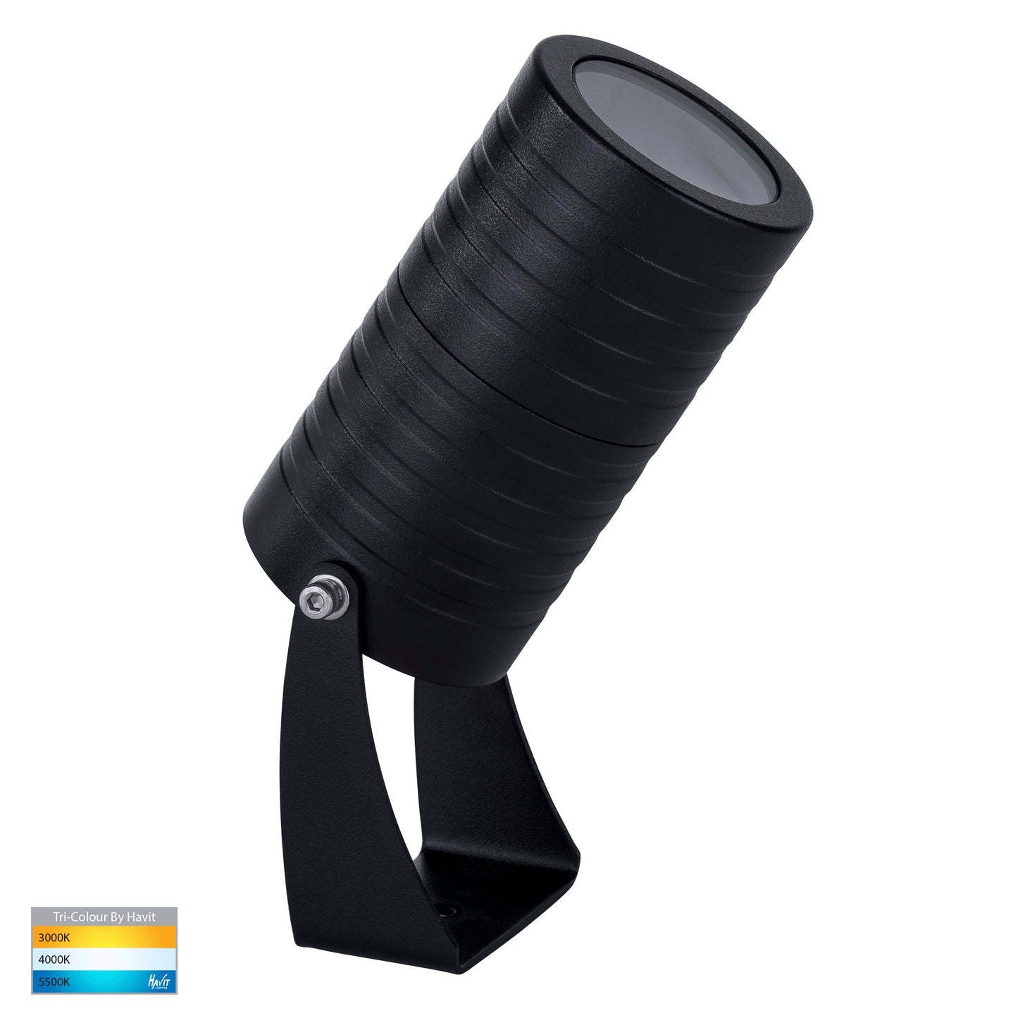 Garden Spike Or Surface Mounted Light Ip65 Black HV1462t-Blk