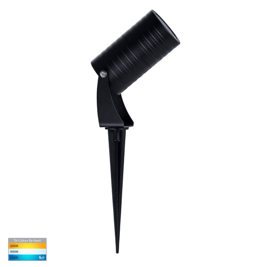 Garden Spike Or Surface Mounted Light Ip65 Black HV1462t-Blk