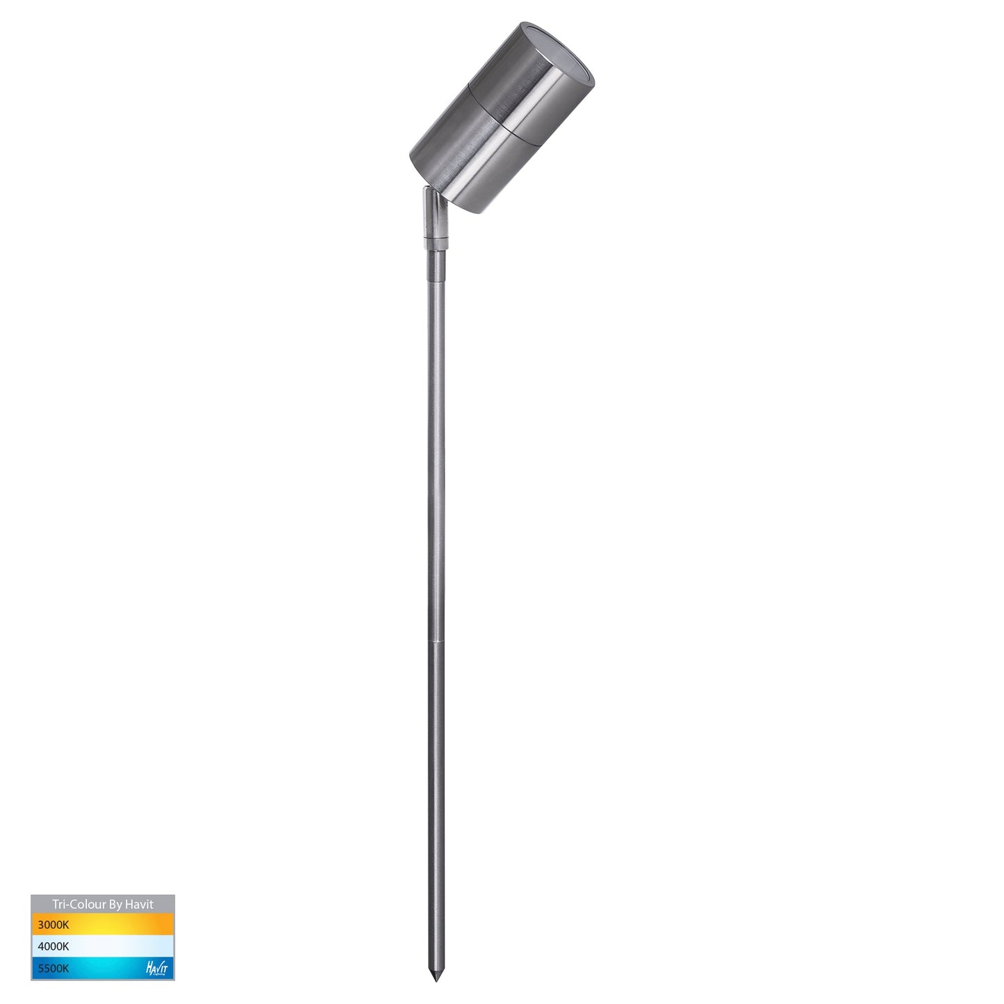 Adjustable Spike Spotlight - 476mm Titanium Aluminium 