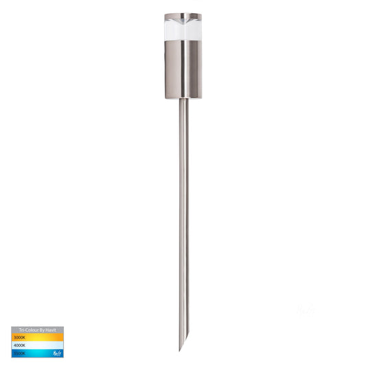 Single Fixed Spike Light - 400mm Titanium Aluminium