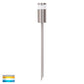 Single Fixed Spike Light - 400mm Titanium Aluminium 