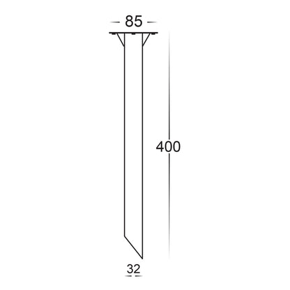 Stainless Steel Bollard Spike 400mm