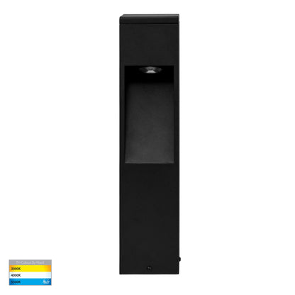 Black Square Bollard - 525mm