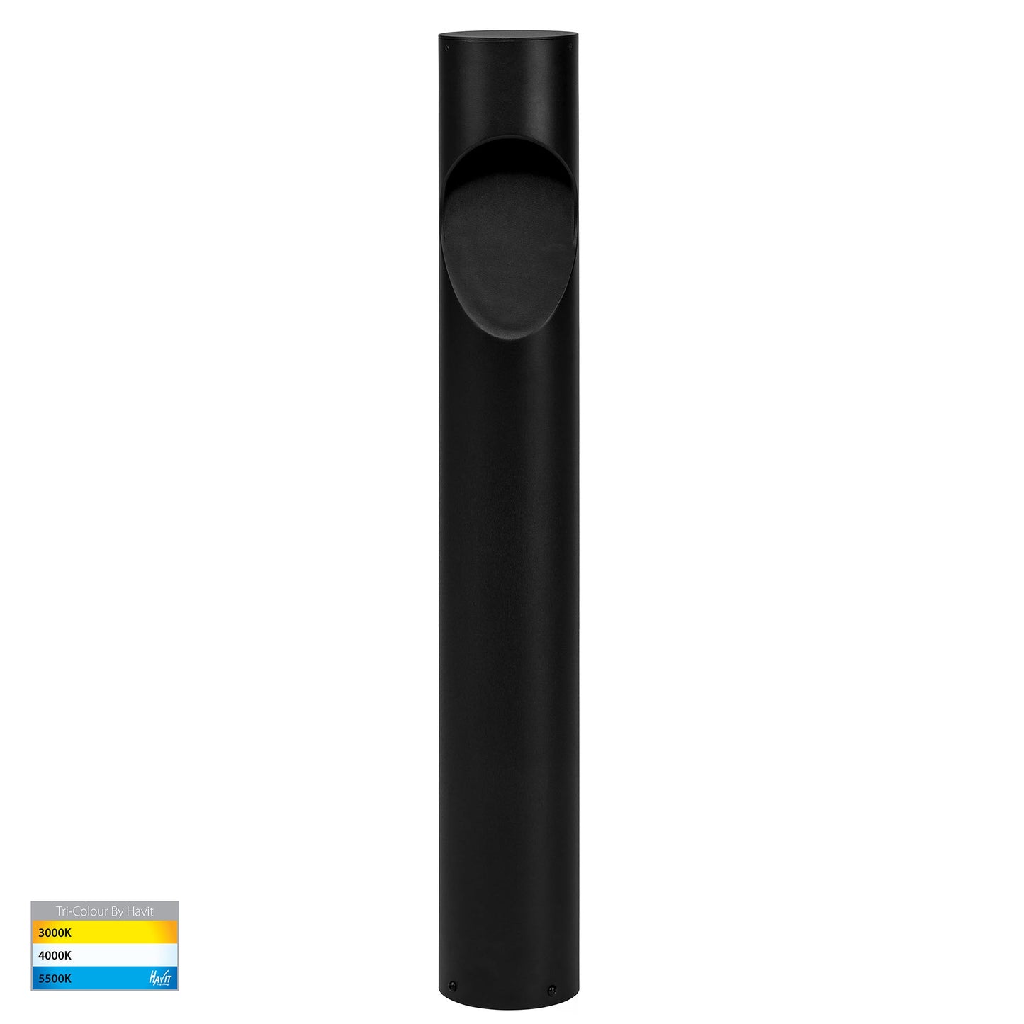 Black Round Bollard - 925mm 