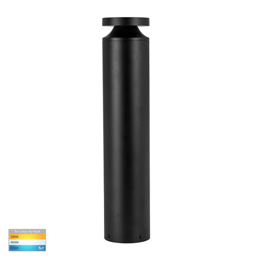 Black Round Bollard - 570mm