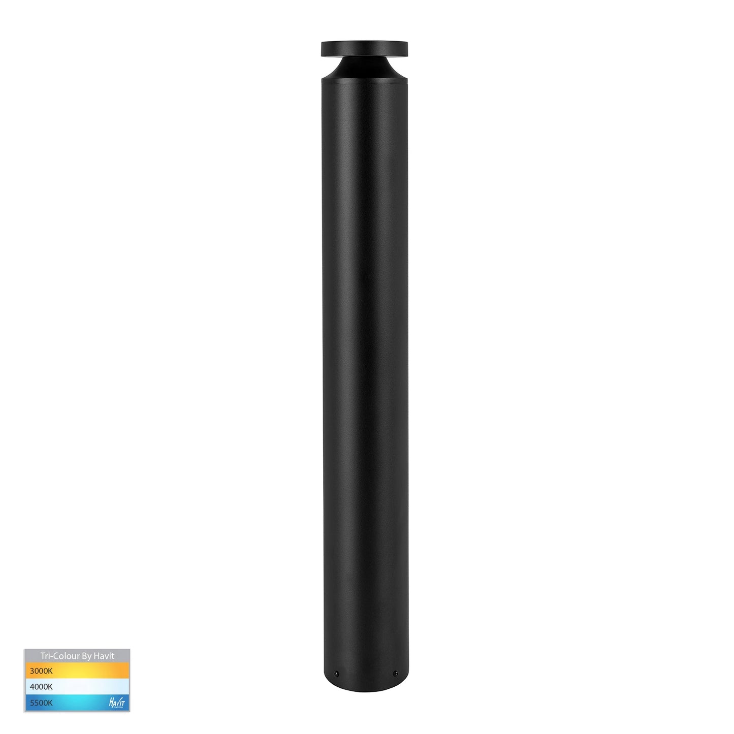 Black Round Bollard - 970mm