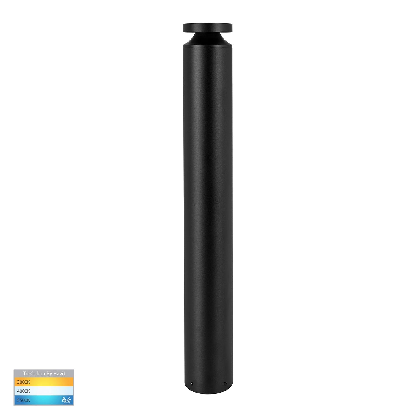 Black Round Bollard - 970mm 