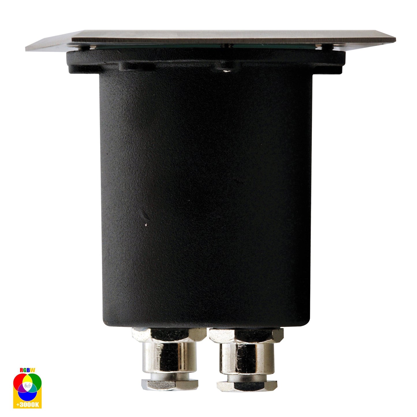 In-Ground Uplighter Square 120mm 316 Stainless Steel Face HV1701rgbw