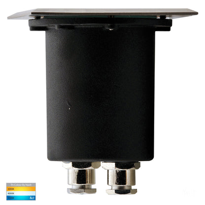 In-Ground Uplighter Square 120mm 316 Stainless Steel Face