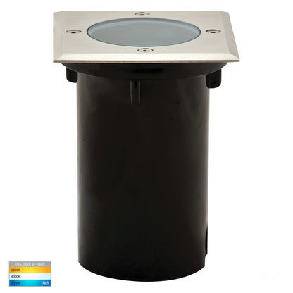 In-Ground Uplighter Square 120mm 316 Stainless Steel Face