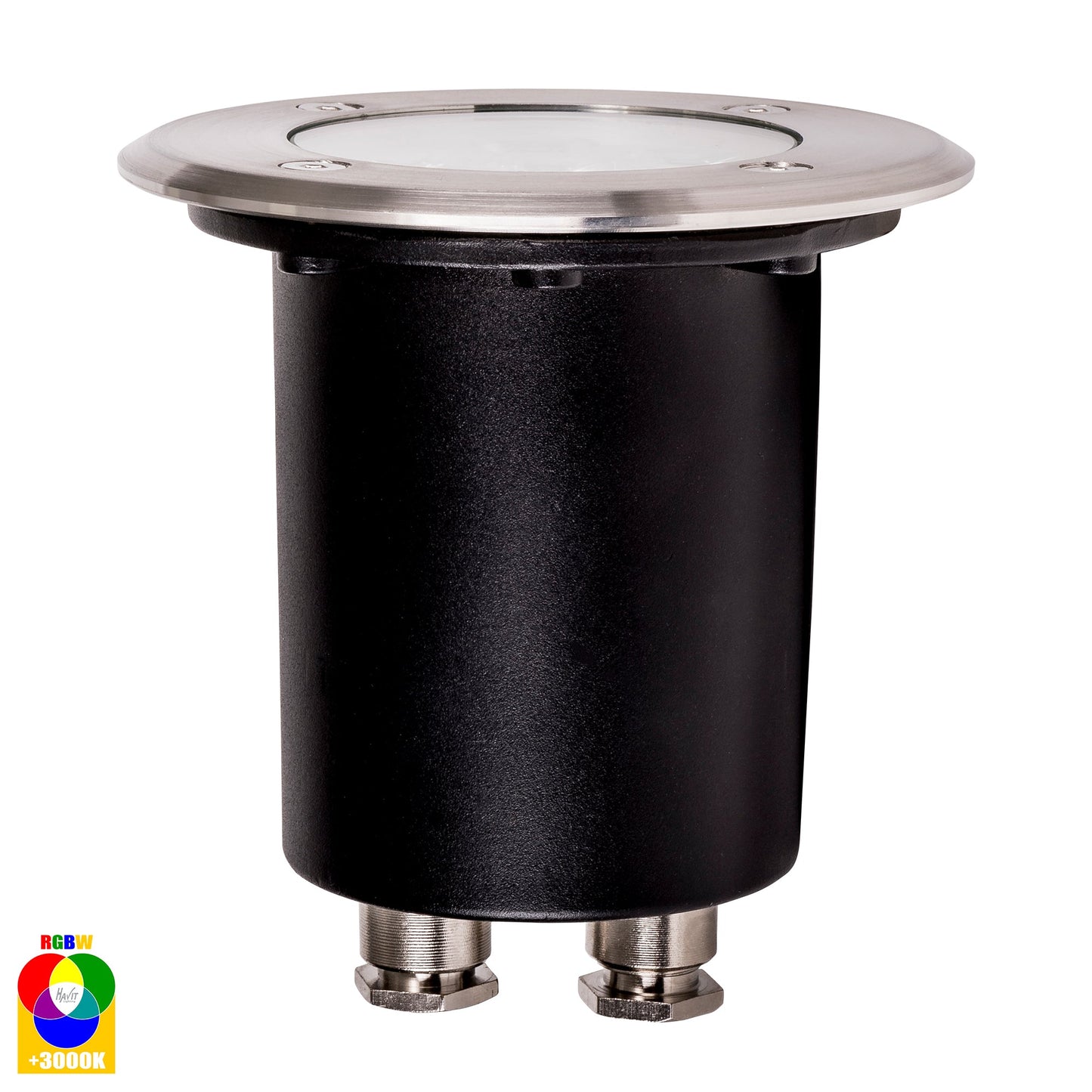 In-Ground Uplighter Round, 120mm 316 Stainless Steel Face HV1801rgbw