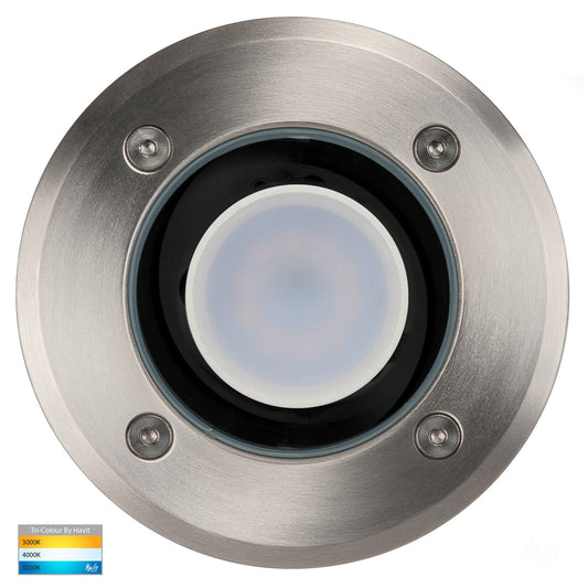 In-Ground Uplighter Round, 120mm 316 Stainless Steel Face