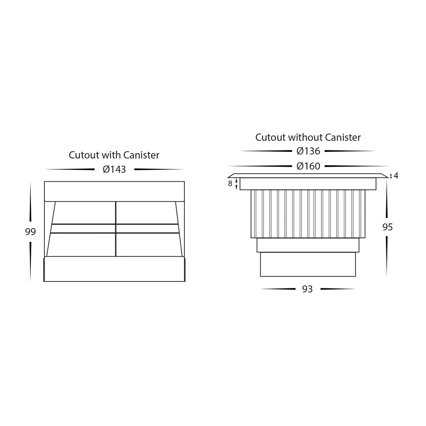 In-ground Uplighter Round - 160mm