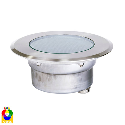In-Ground Uplighter Round, 150mm Face, 316 Stainless Steel HV1842rgbw