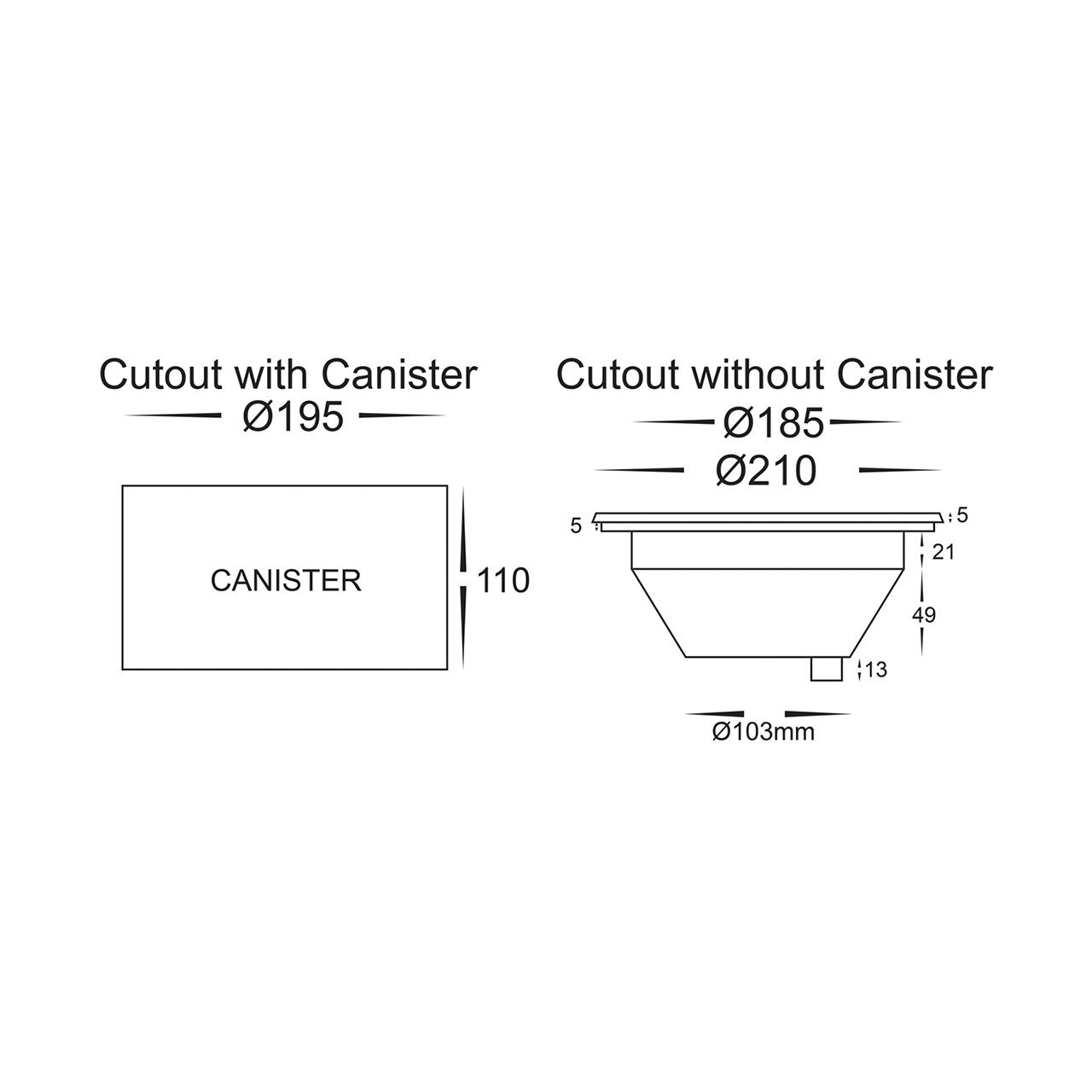In-Ground Uplighter Round, 210mm Face, 316 Stainless Steel HV1843rgbw