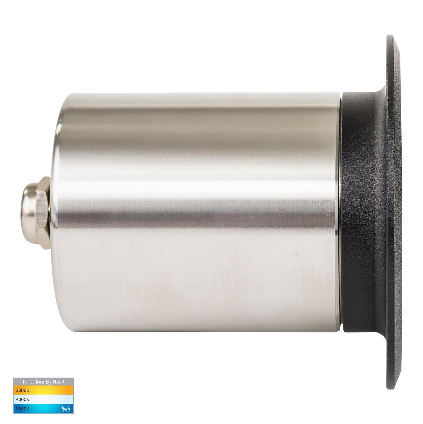 Ollo Black Tri Colour LED Step Or Inground Light