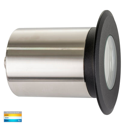 Ollo Black Tri Colour LED Step Or Inground Light