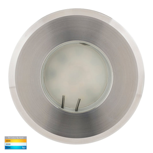 Recessed Round Wall / Step Light 316 Stainless Steel 