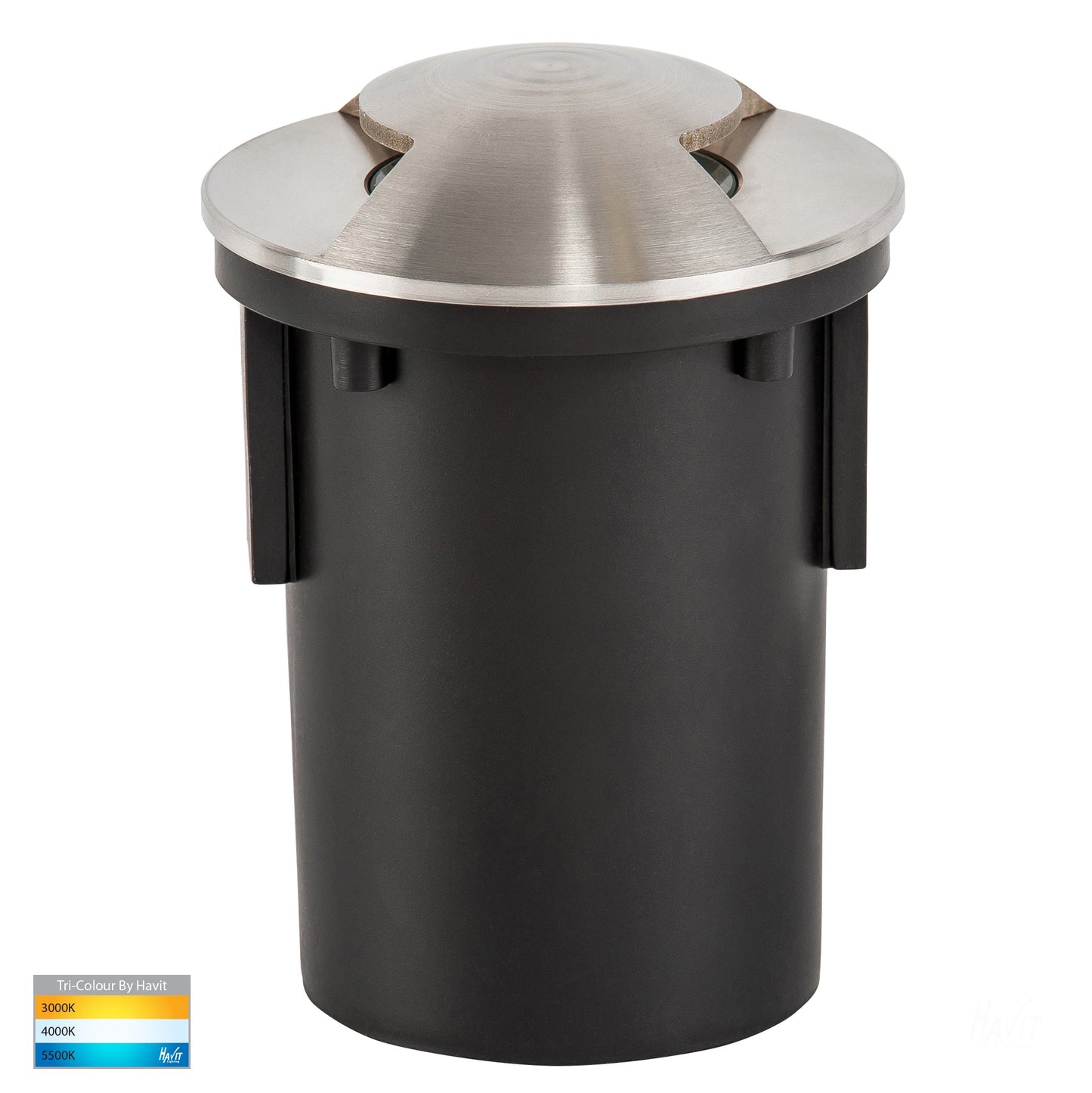 Viale 316 Stainless Steel Tri Colour LED Double Driveway Light