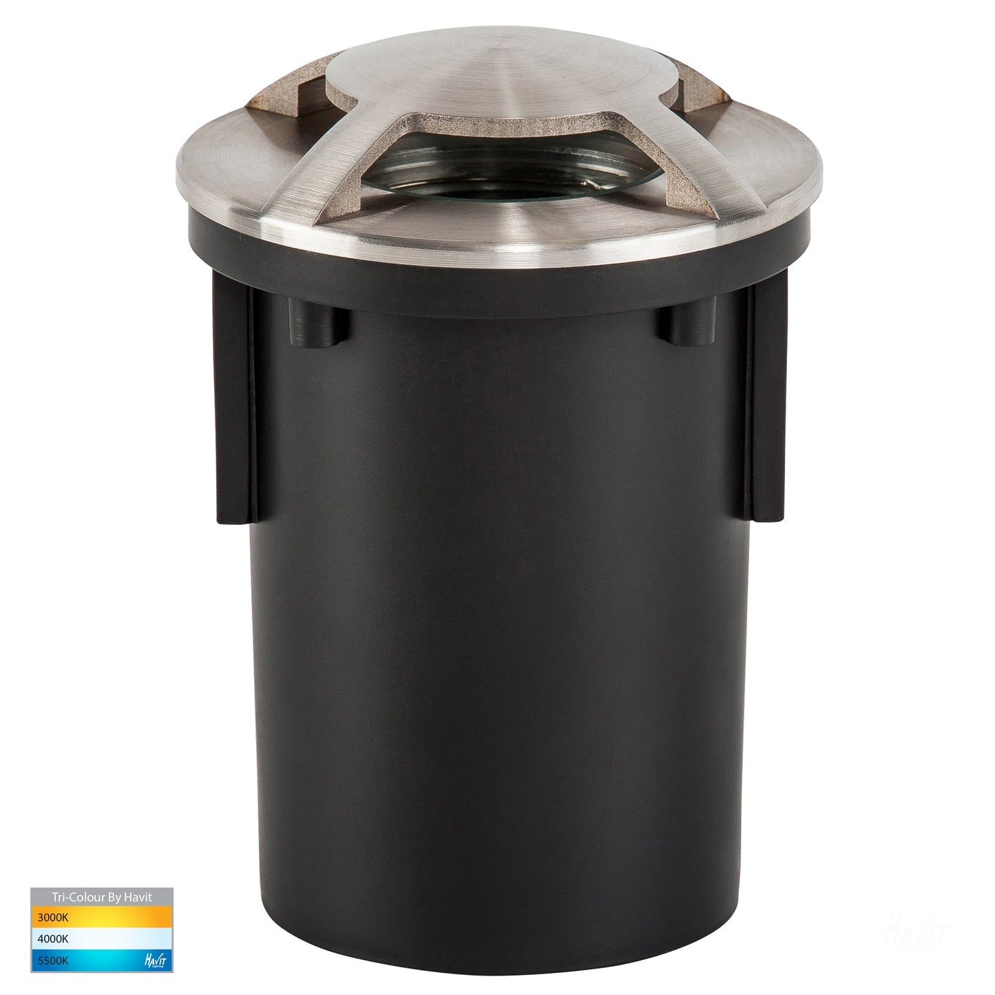 Viale 316 Stainless Steel Tri Colour LED Triple Driveway Light