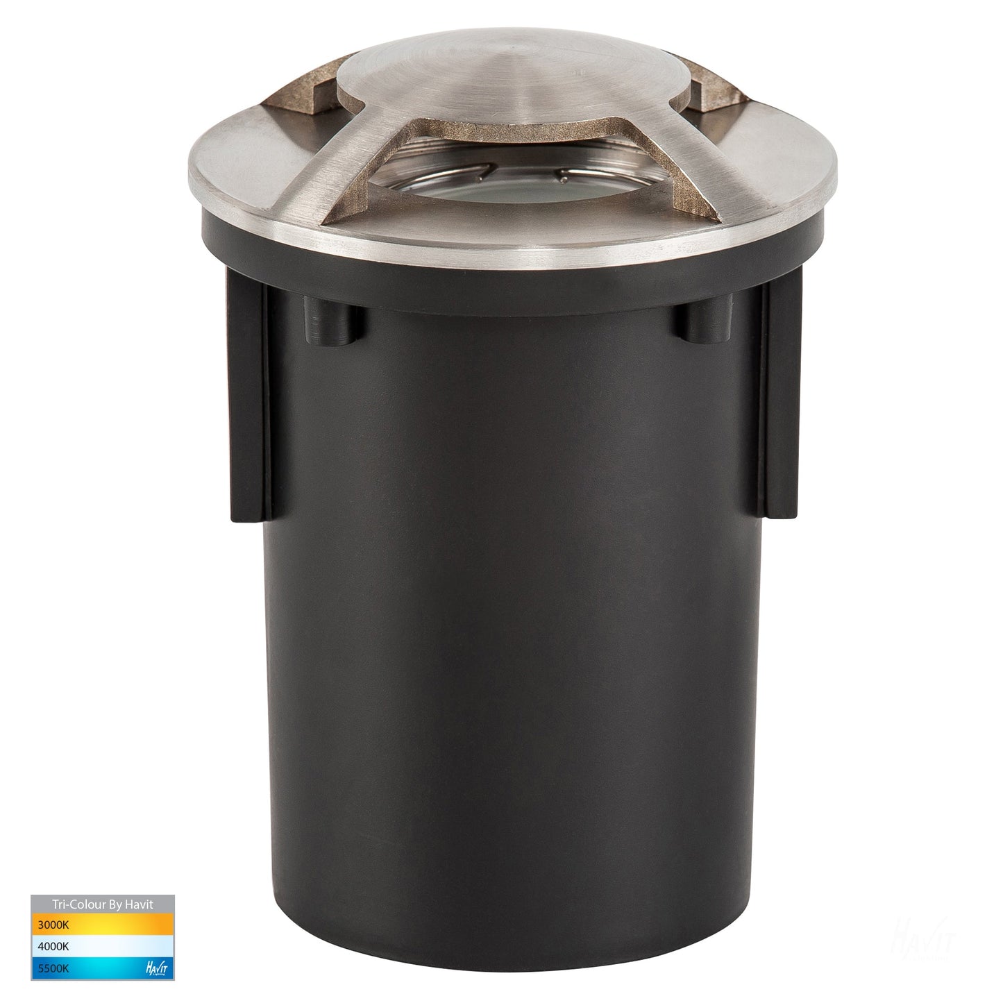 Viale 316 Stainless Steel Tri Colour LED Four Way Driveway Light