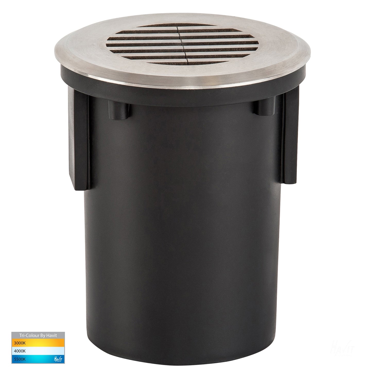 Viale 316 Stainless Steel Tri Colour LED Driveway Light With Grill