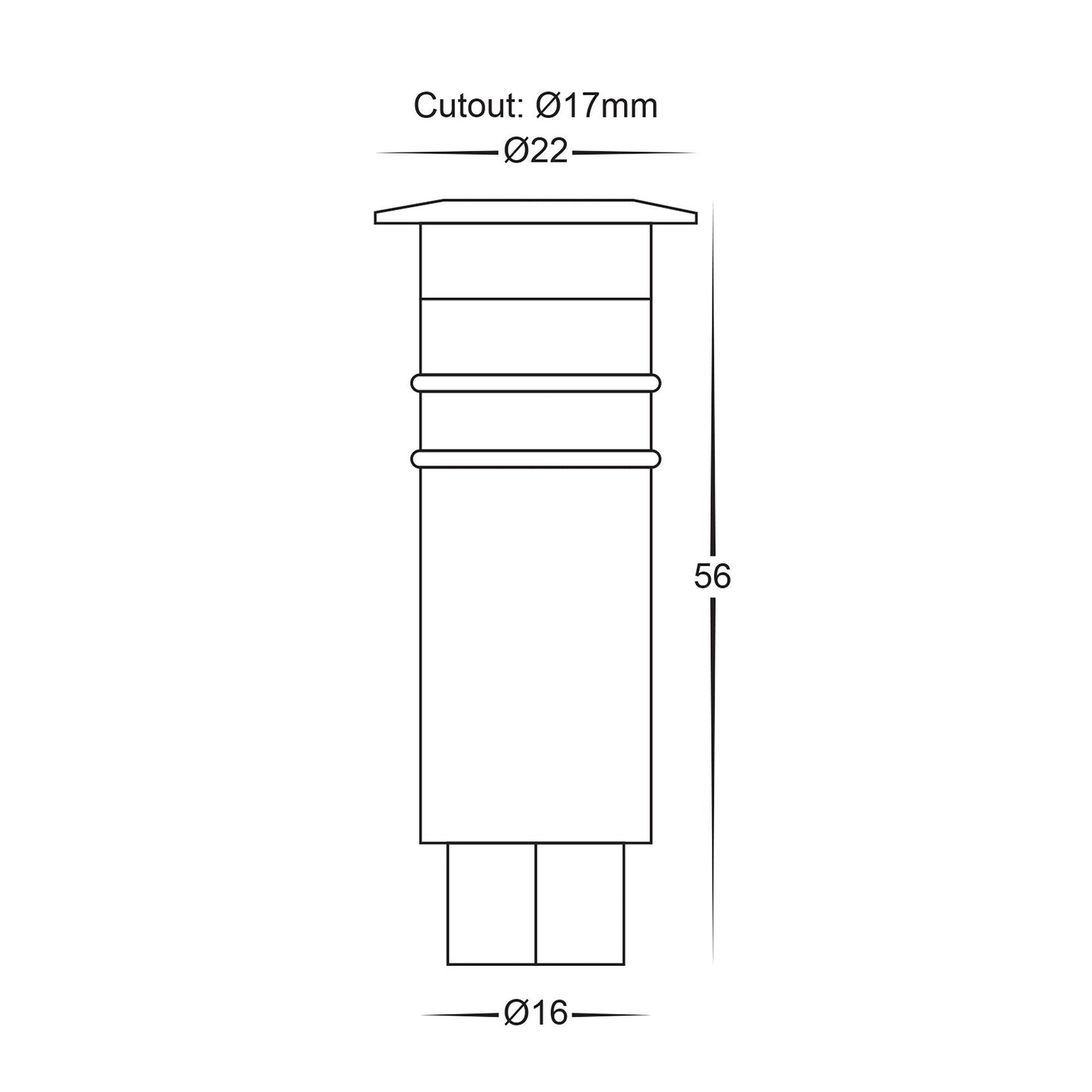 316 Stainless Steel Mini Deck Light Ip65 