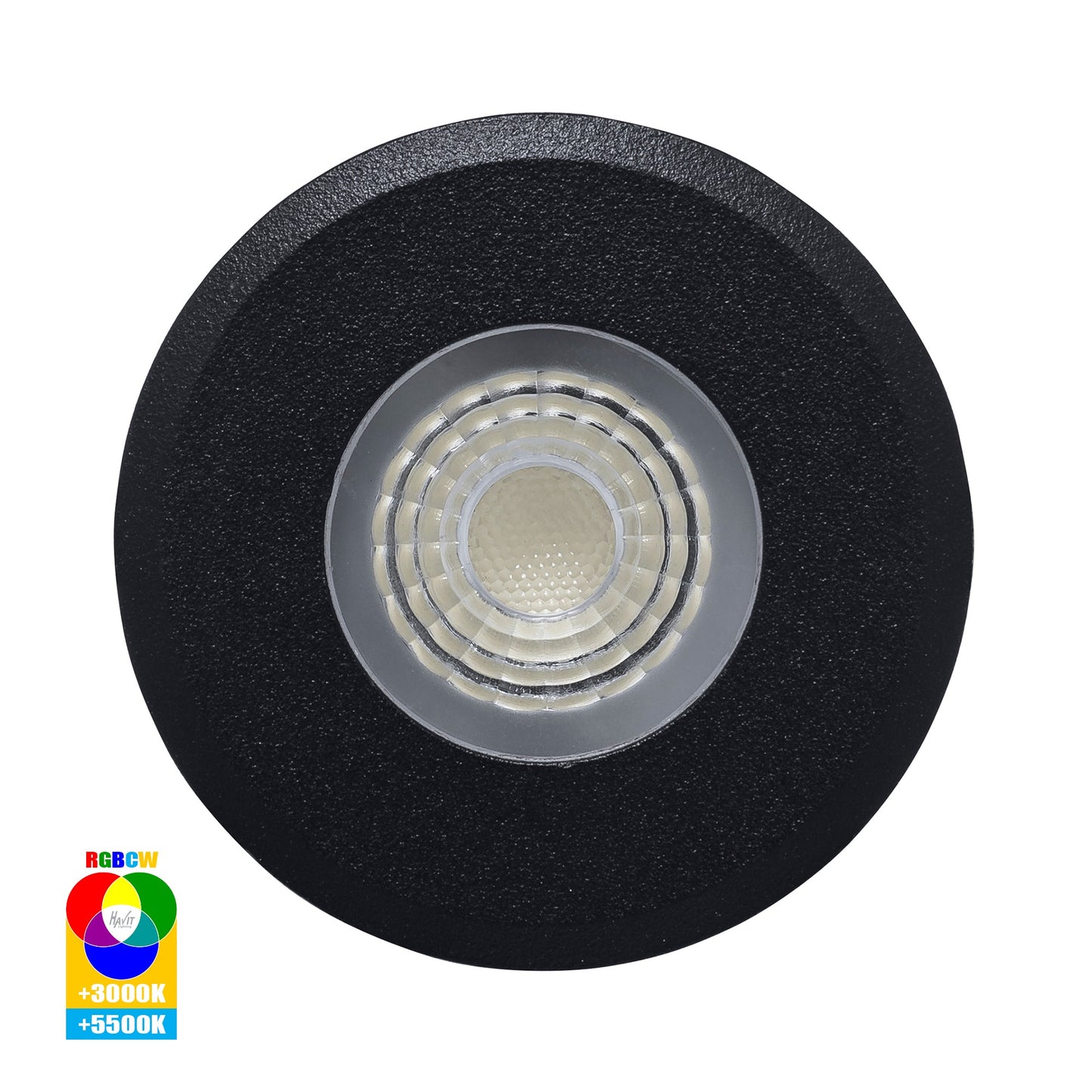 Mini Recessed Deck Light / In-ground Light Black - RGB