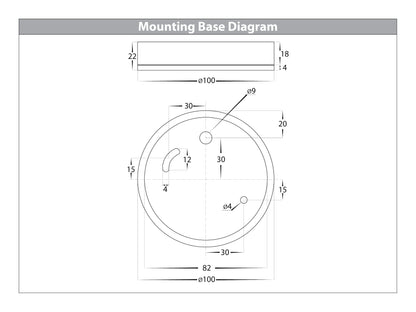 Surface Mounted Step Light With Eyelid 316 Stainless Steel