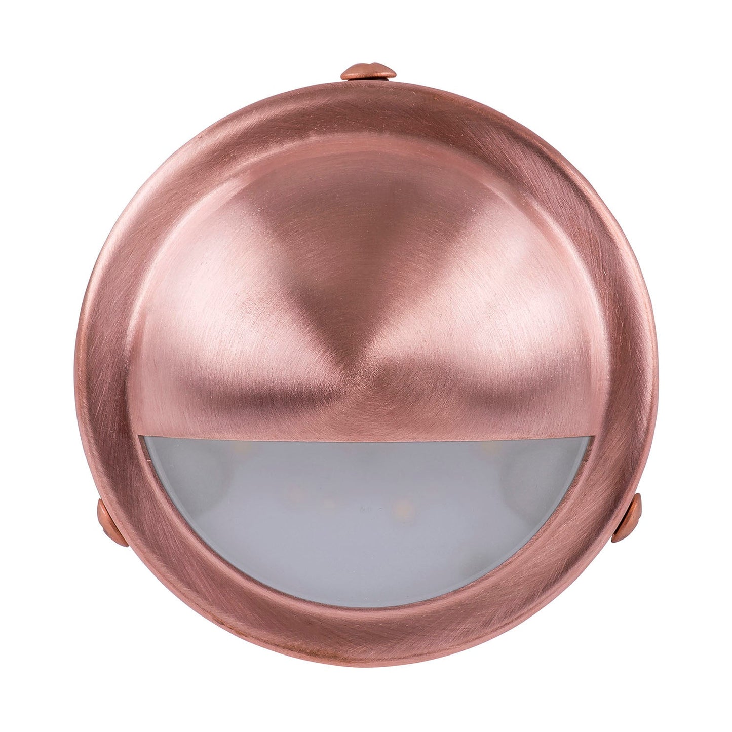 Surface Mounted Step Light With Large Eyelid Copper Face 