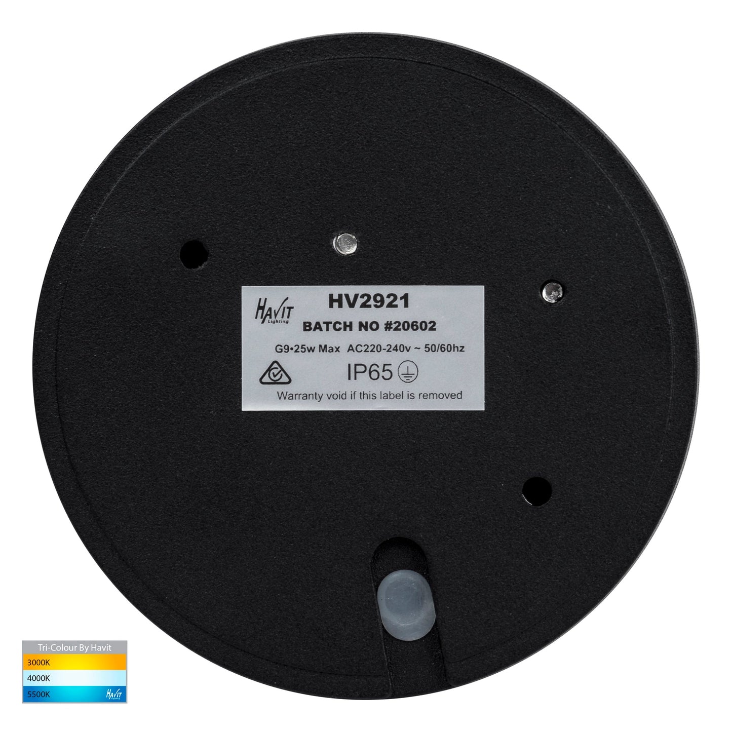 Surface Mounted Step Light With Eyelid Black