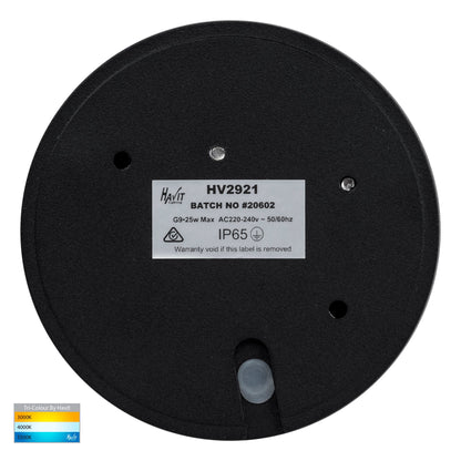 Surface Mounted Step Light With Eyelid Black