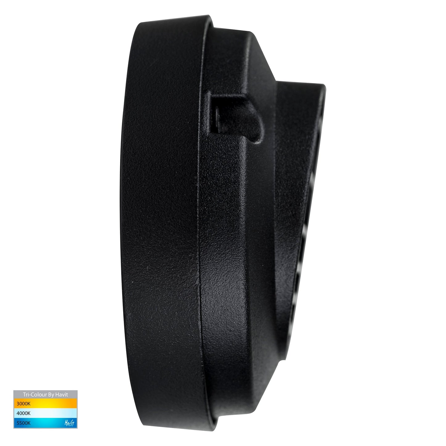 Surface Mounted Step Light With Grill Black