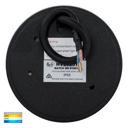 Surface Mounted Step Light With Grill Black