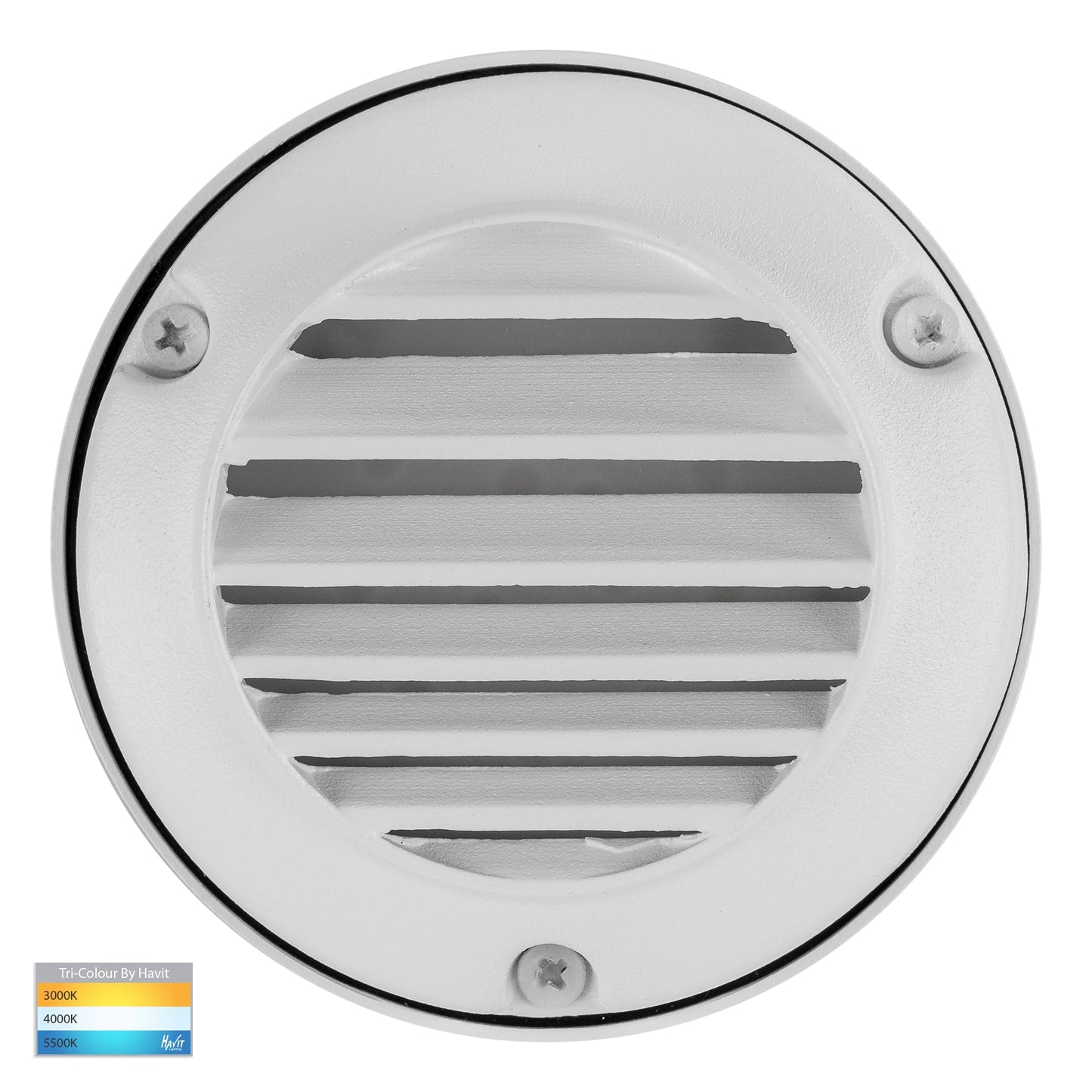 Surface Mounted Step Light with Grill Black 