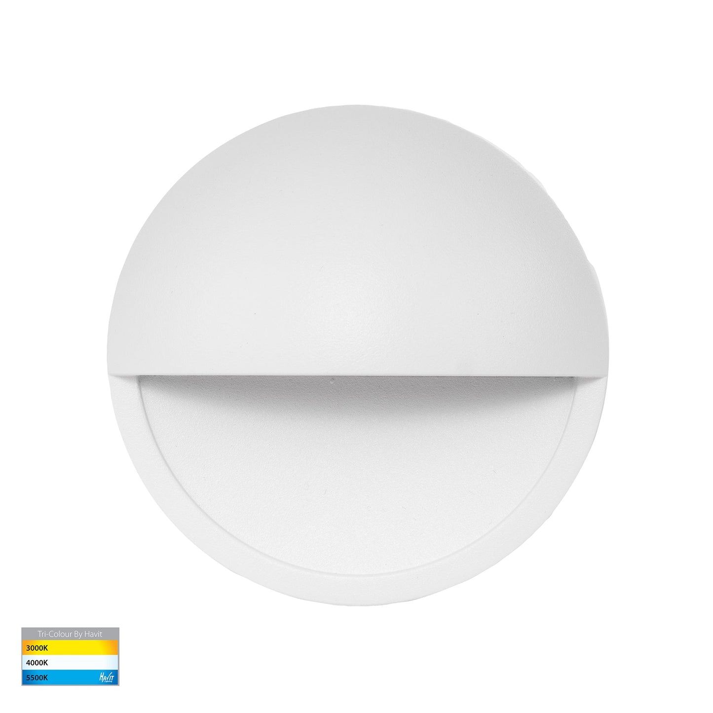 Surface Mounted Step Light with Eyelid White