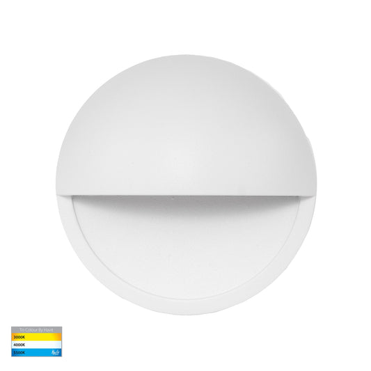 Surface Mounted Step Light with Eyelid White