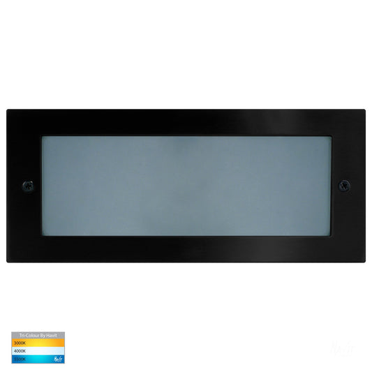 Recessed Brick Light With Plain Black Face