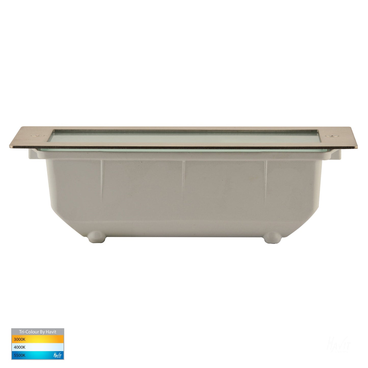 Recessed Brick Light With Plain 316 Stainless Steel Face