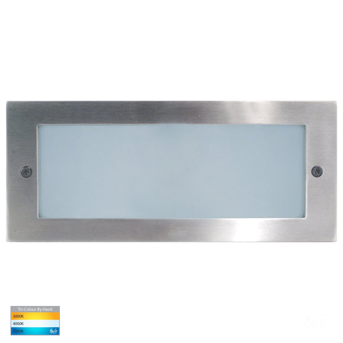 Recessed Brick Light With Plain 316 Stainless Steel Face