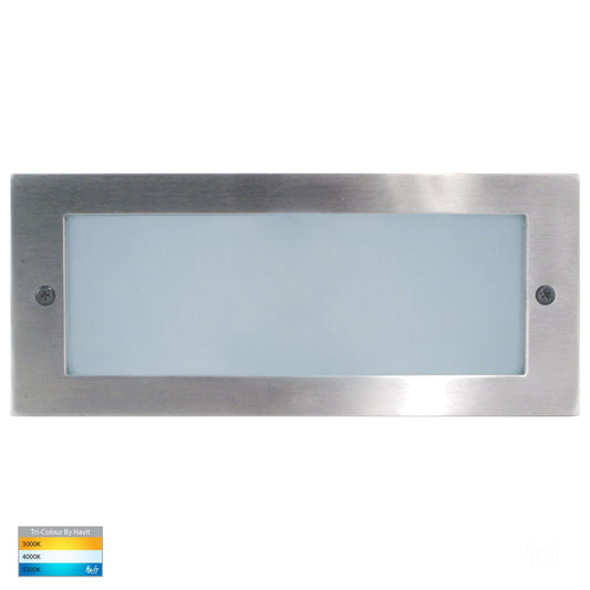 Recessed Brick Light With Plain 316 Stainless Steel Face
