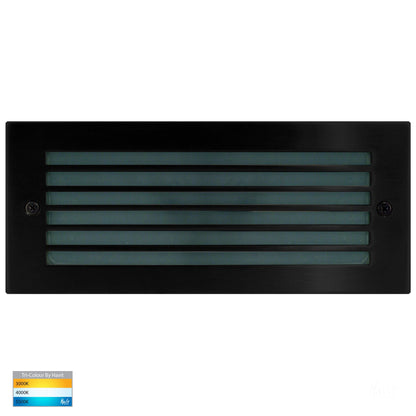 Recessed Brick Light With Black Grill Cover