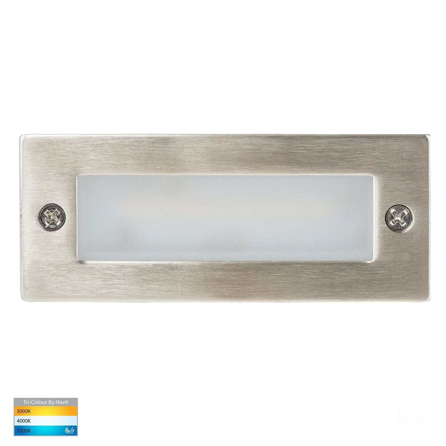 Recessed Brick Light with Plain 316 Stainless Steel Face