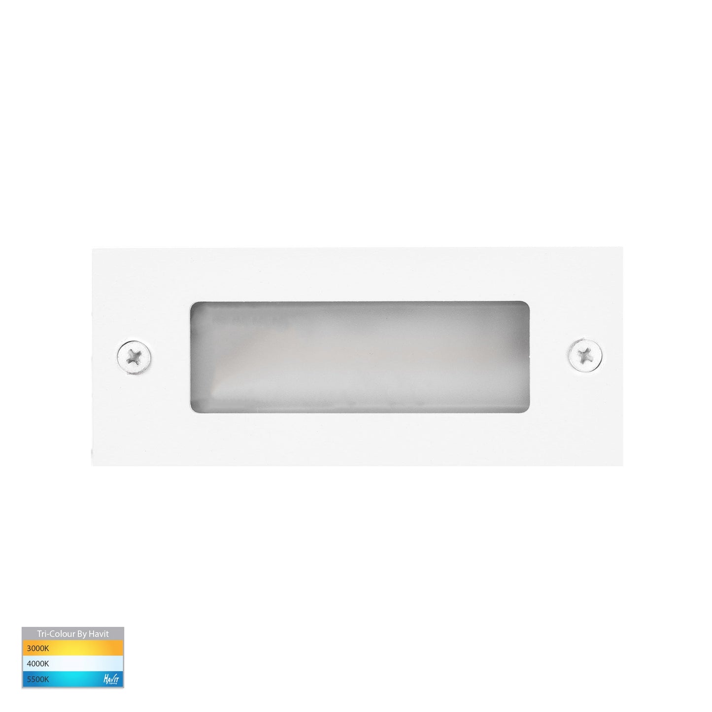 Recessed Brick Light with Plain White Face