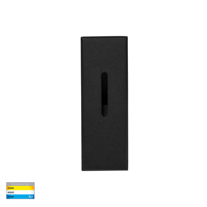 Recessed Small Rectangle Black Step Light 