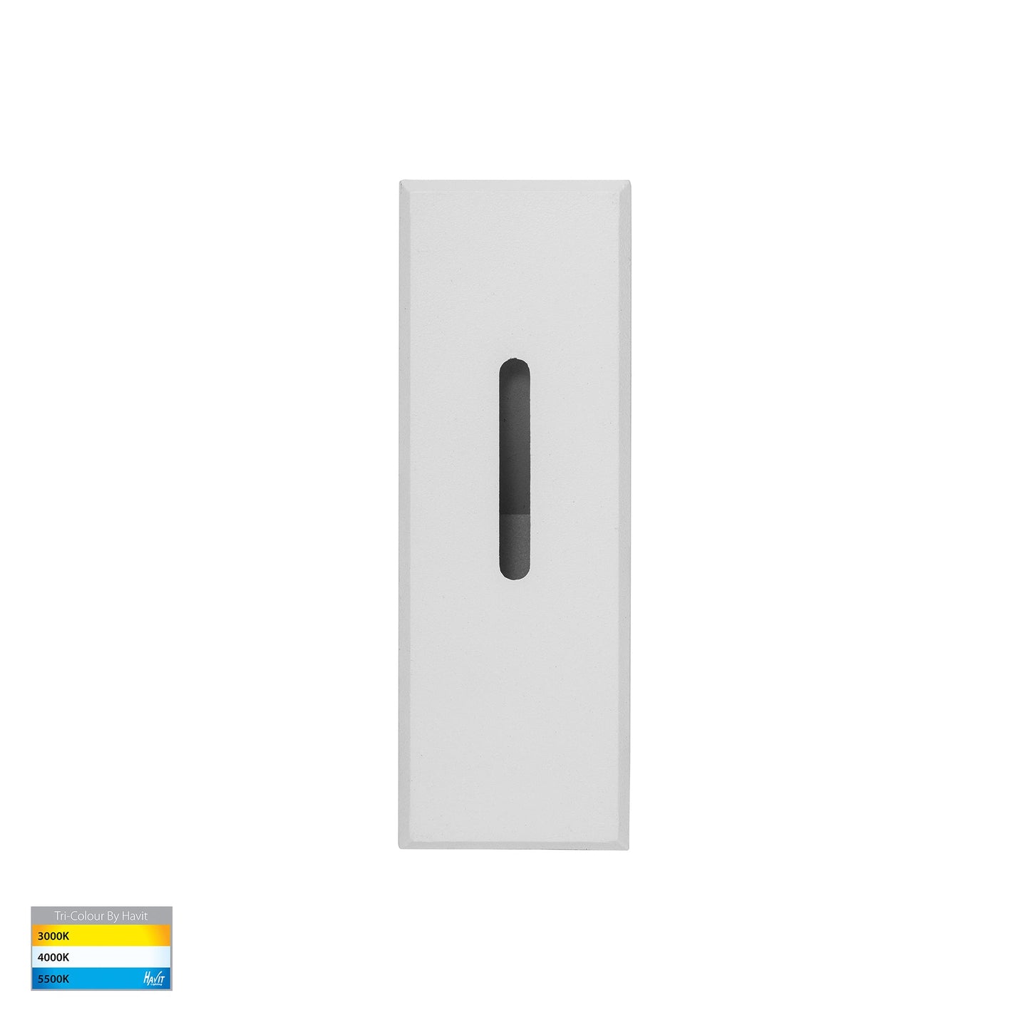 Recessed Small Rectangle White Step Light